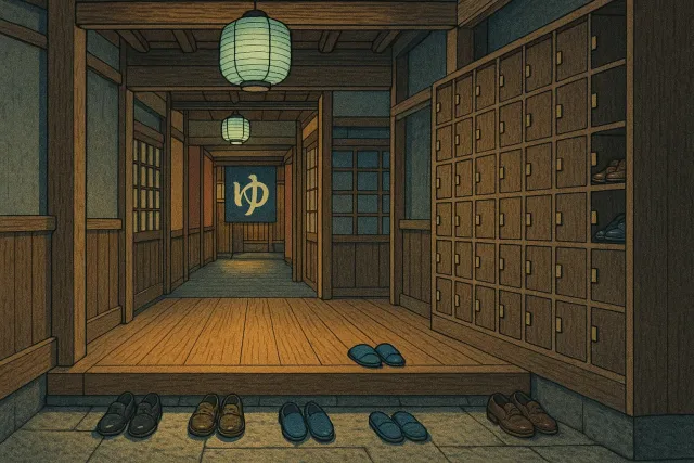 Tattoo Friendly Onsen Guide - First Time Tips and Etiquette - Traditional Ryokan Genkan Entrance