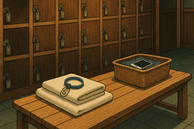 Tattoo Friendly Onsen Guide - First Time Tips and Etiquette - Onsen Changing Room and Lockers