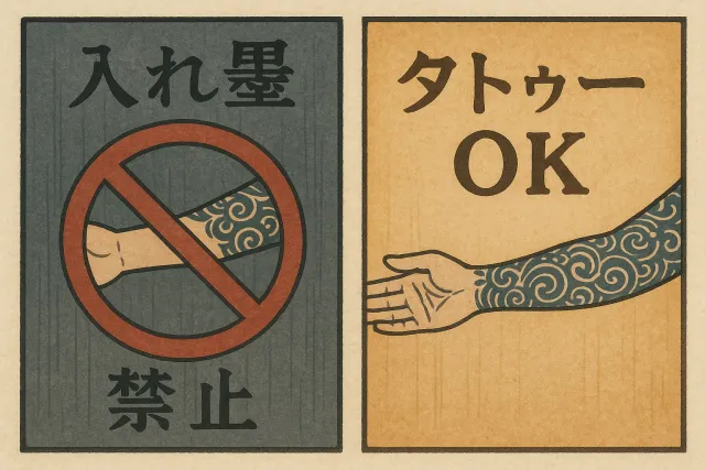 Tattoo Friendly Onsen Guide - First Time Tips and Etiquette - Tattoo OK Policy Signs