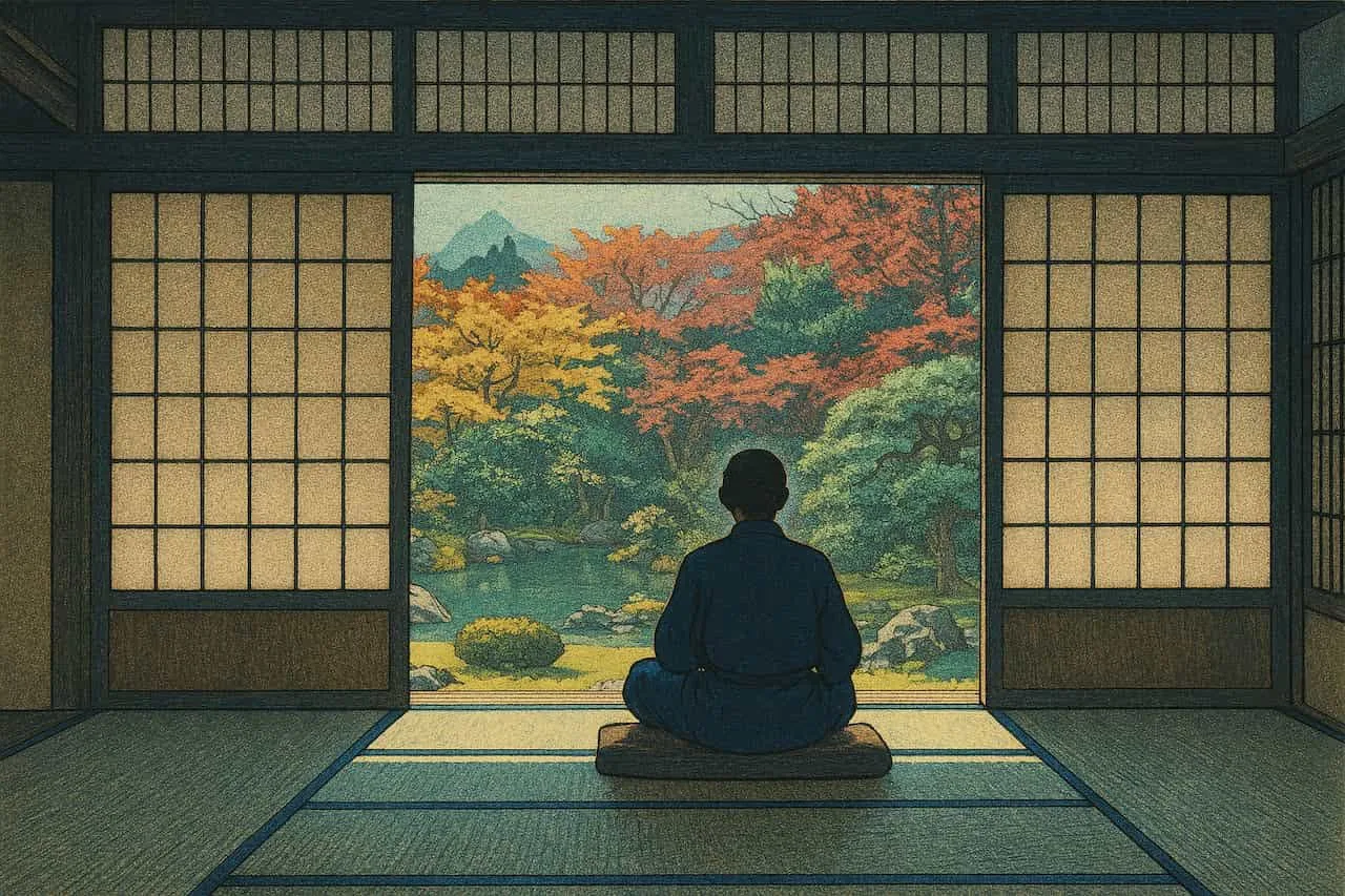 Tattoo Friendly Onsen CTA - Shin Hanga Art Style