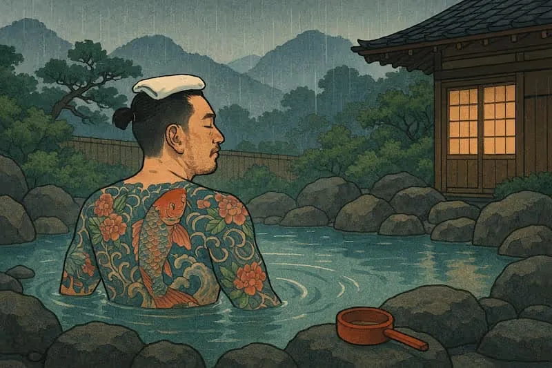 Enjoy your onsen experience - Shin Hanga Art