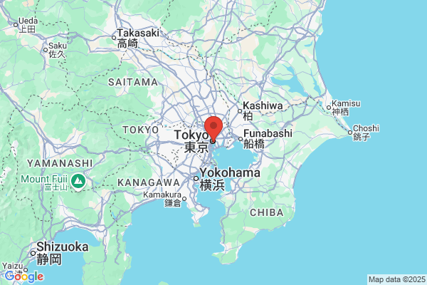 Google Map preview of Chuo City tattoo-friendly onsen in Japan
