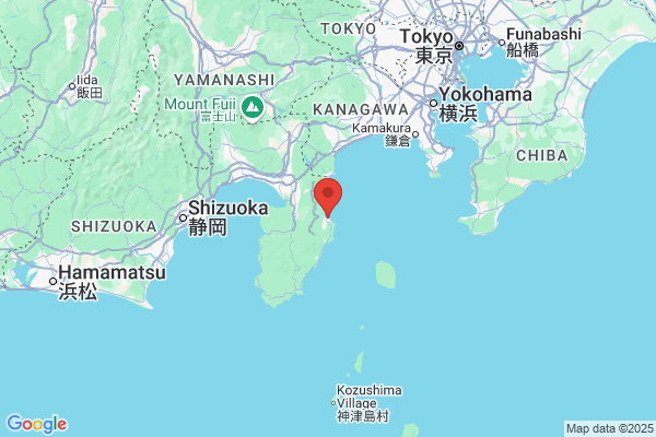 Google Map preview of Itō City tattoo-friendly onsen in Japan