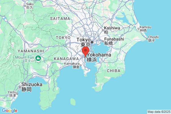 Google Map preview of Kanagawa Prefecture tattoo-friendly onsen in Japan