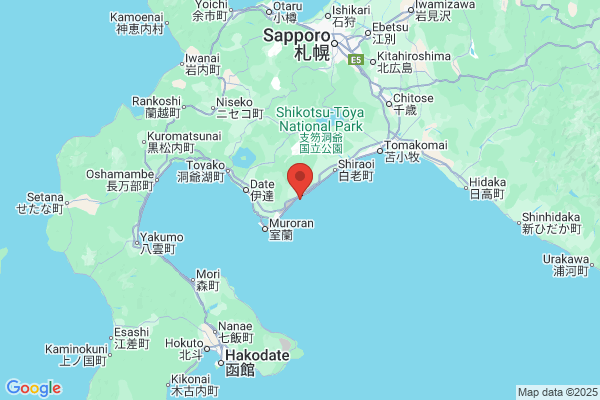 Google Map preview of Noboribetsu Onsen City tattoo-friendly onsen in Japan