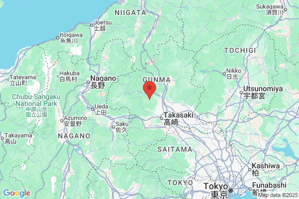 Google Map preview of Ikaho Onsen City tattoo-friendly onsen in Japan