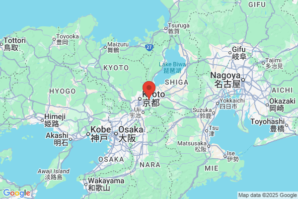 Google Map preview of Shiga Prefecture tattoo-friendly onsen in Japan