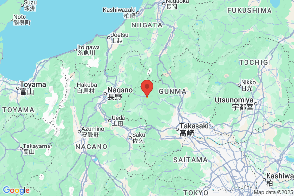 Google Map preview of Shima Onsen City tattoo-friendly onsen in Japan