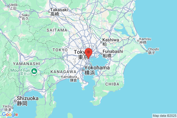 Google Map preview of Shinagawa City tattoo-friendly onsen in Japan