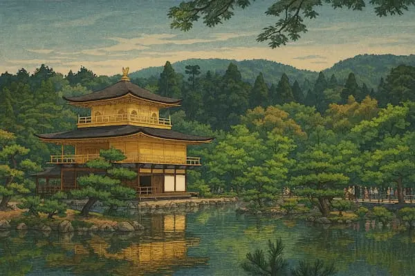 Kyoto Location Page - Shin Hanga Art Style