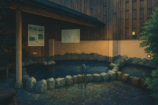 Daikoku-yu Onsen Shin Hanga Art Style