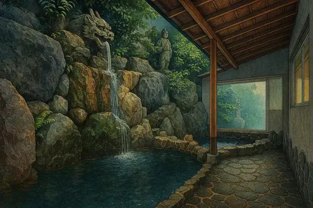 Funaoka Onsen Shin Hanga Art Style