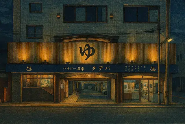 Healthy Spa Tateba Shin Hanga Art Style