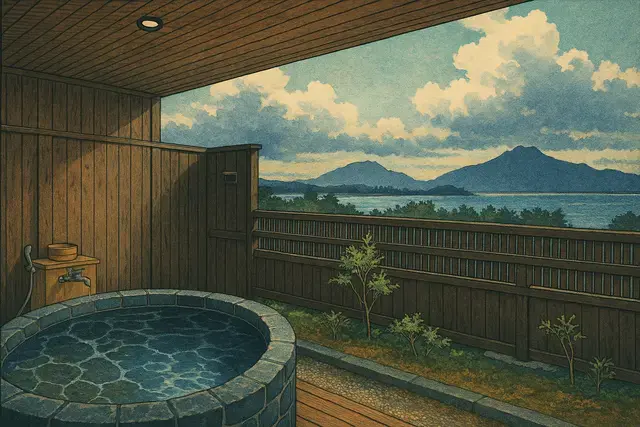 Hotel Koryu Shin Hanga Art Style