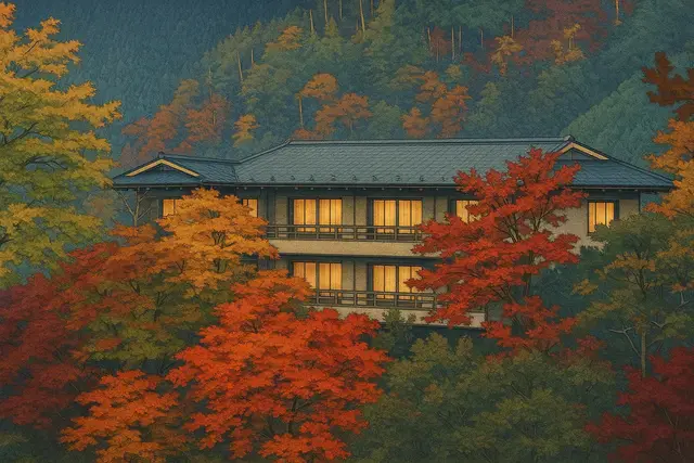 Momijiya Honkan Takao Sansou Shin Hanga Art Style