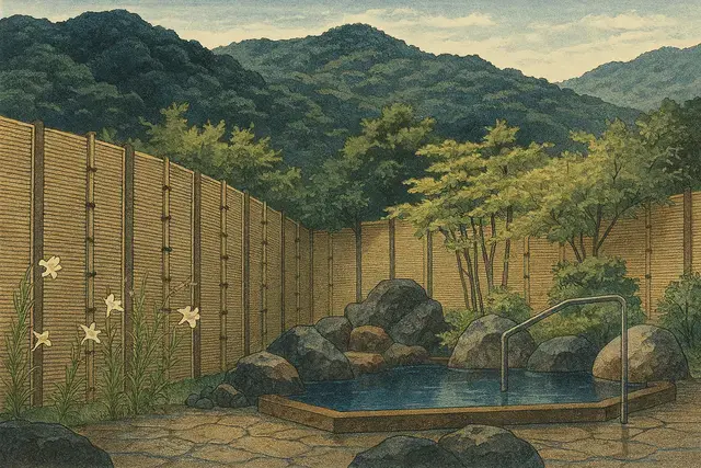 Shibaseki Onsen Shin Hanga Art Style