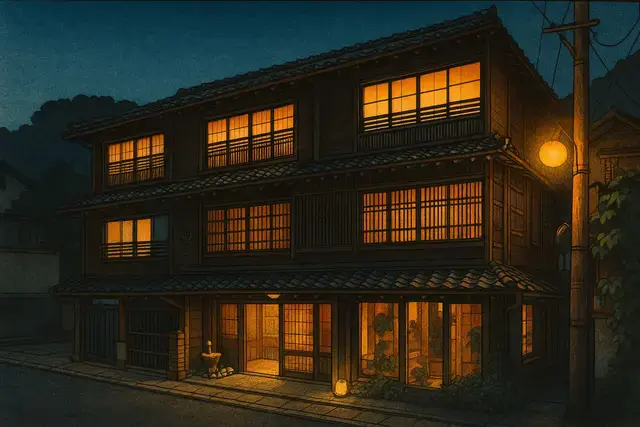 Tajiyama Ryokan Shin Hanga Art Style