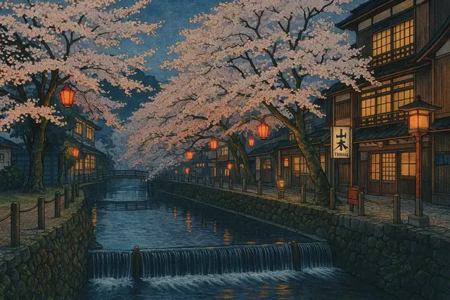 Yamamotoya Ryokan Shin Hanga Art Style