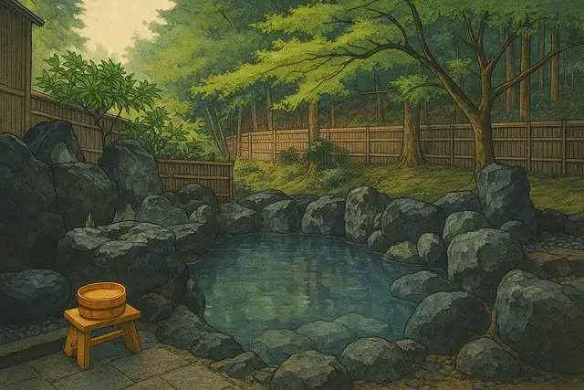 Yunohana Resort Suisen Shin Hanga Art Style